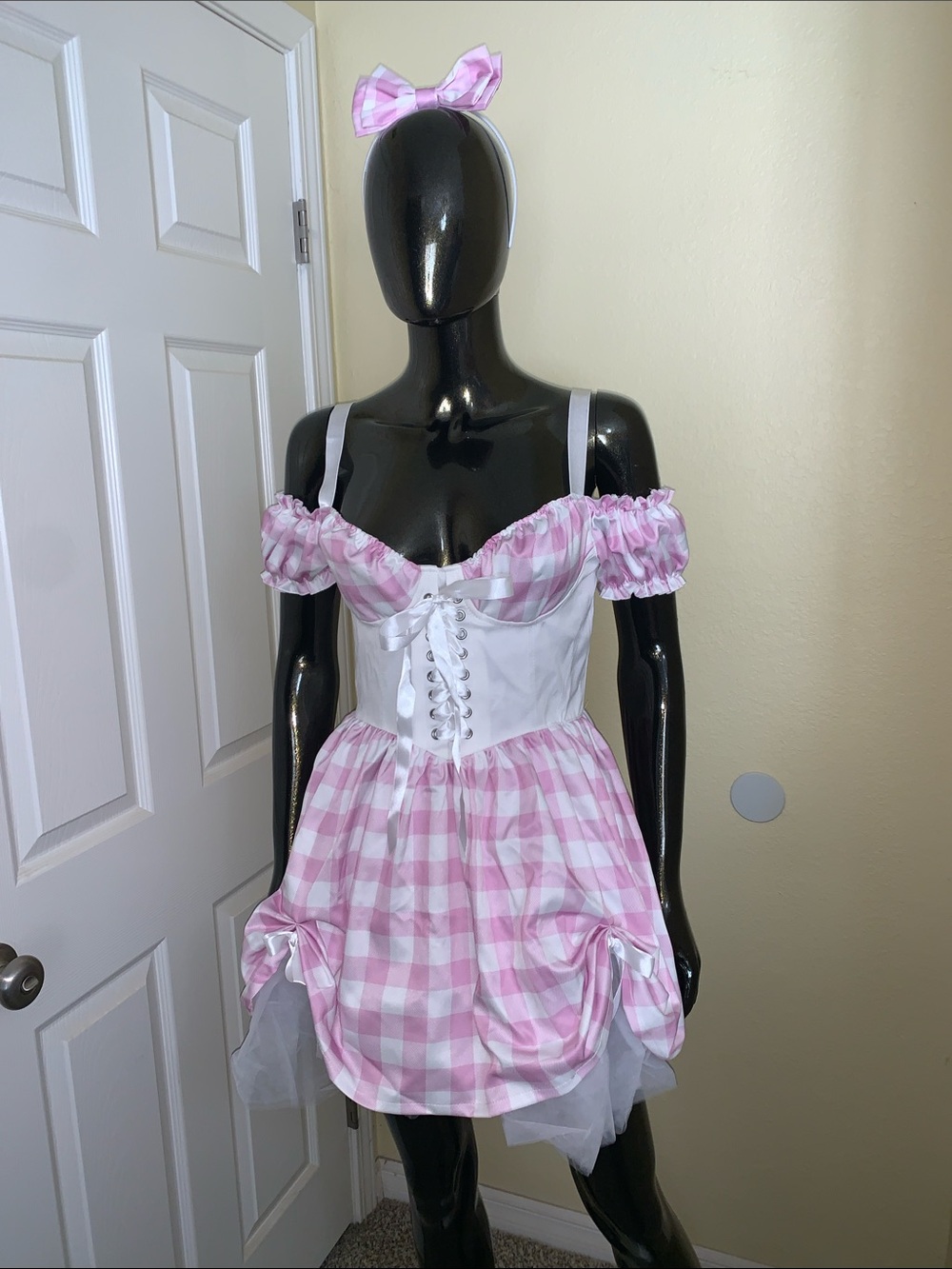 Dolls Kill Trickz N Treatz Little Bo Peep Dress with Headband, Size Small, NWT